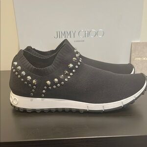 Jimmy Choo Black and White Sneakers